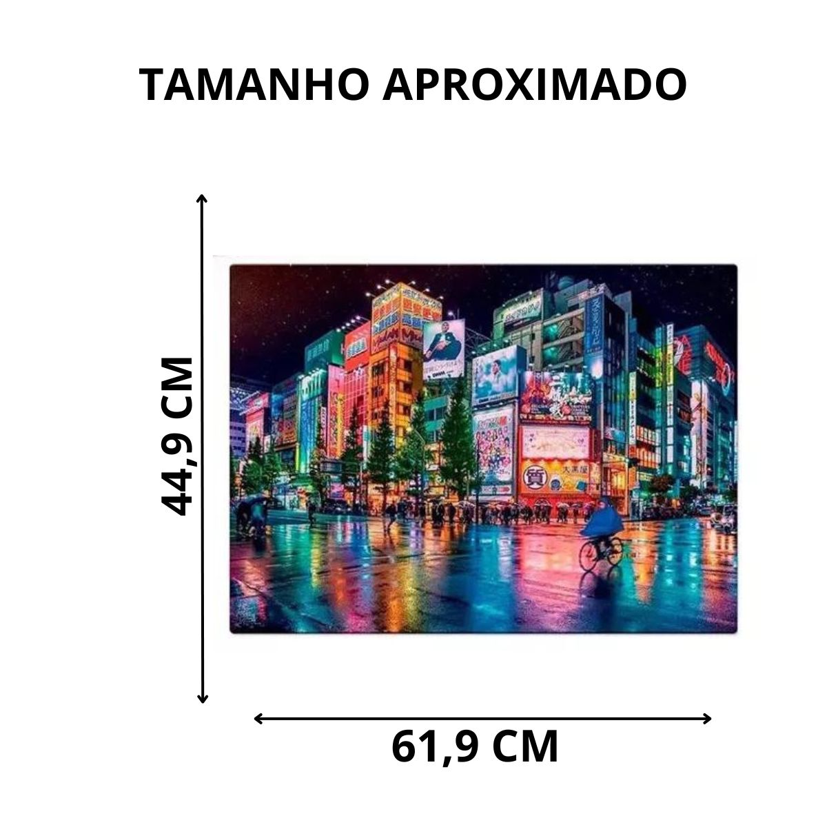 Quebra-cabeça Tóquio Neon 1000 Peças - Toyster Quebra-cabeça Tóquio Neon 1000 Peças - Toyster